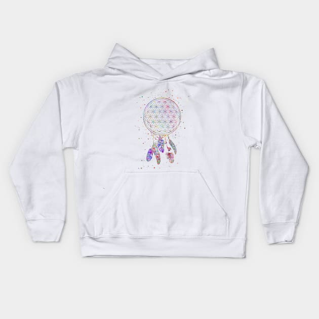 Flower of Life Kids Hoodie by RosaliArt